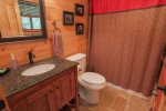 Terrace level bathroom